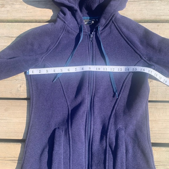 💜 Under Armour UA Storm ColdGear Fleece Full Zip Hoodie - Navy Blue XS - Picture 7 of 10